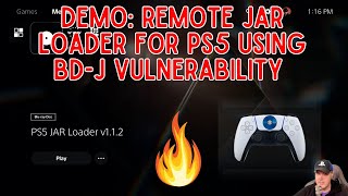 DEMO Remote JAR Loader for PS5 released using BDJ vulnerability [upl. by Loresz]