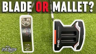 Golf Putters Comparison  Blade vs Mallet [upl. by Griffin]