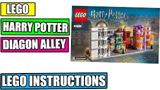 LEGO Instructions  How to Build Diagon Alley  40289 LEGO HARRY POTTER [upl. by Noseyt]