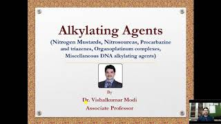 Anticancer agents  Alkylating agents Types MOA SAR Use and Side effects Medicinal Chemistry [upl. by Aiker]