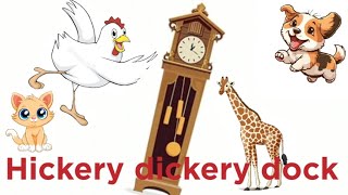 Hickory dickory dock fun rhyme for kids ll fun learning nurserypoems [upl. by Annairba273]