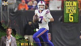 Blazin 5 Bills beat Cowboys Seahawks upset Eagles Cardinals cover in Week 15  NFL  THE HERD [upl. by Amikay]