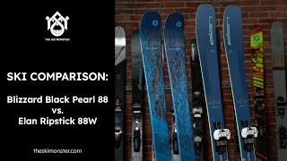 Ski Comparison Blizzard Black Pearl 88 vs Elan Ripstick 88 W [upl. by Christen183]