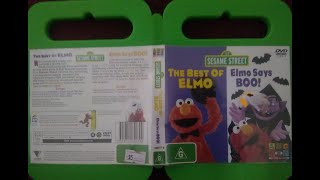 123 Sesame Street Home Video Elmo Says Boo amp The best of Elmo Australian DVD [upl. by Elauqsap]