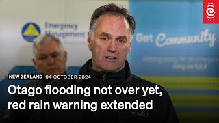 Otago flooding not over yet red rain warning extended  RNZ  04 Oct 2024 [upl. by Quackenbush]