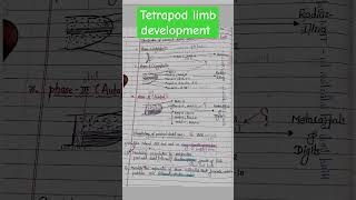 Tetrapod limb development msc bsc csir gate bsc MSc final development biology [upl. by Yeuh229]