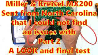 Miller and Kreisel MX200 Subwoofer sent in from North Carolina could not find any issues PT 2 [upl. by Dud]