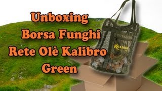 Unboxing  Borsa Funghi Rete Olè Kalibro Green [upl. by Arutak]