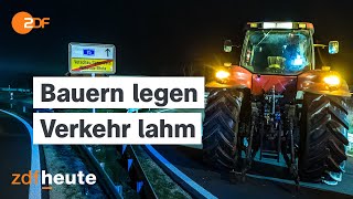 Bauernproteste gestartet Landwirte gehen auf die Barrikaden  Morgenmagazin [upl. by Akinwahs]