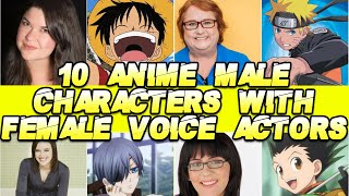 10 Anime Male Characters Played By Female Voice Actors English Dub [upl. by Wesley]