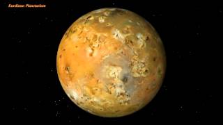 Jupiters Moon Io Rotation  HD [upl. by Einhoj]