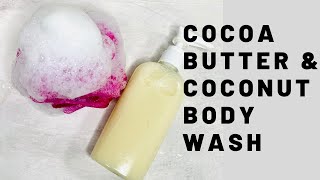 HYDRATING COCOA BUTTER amp COCONUT BODY WASH I AMAZING LATHER [upl. by Ansaev]