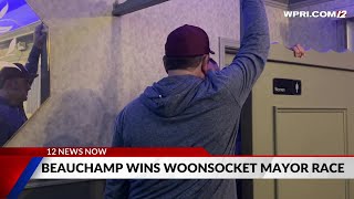 Video Now Christopher Beauchamp wins Woonsocket mayoral race [upl. by Elyag]