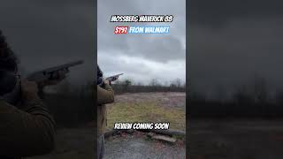 197 Walmart shotgun mossberg maverick88 skeetshooting clayshooting budgetshotgun turkeyhunt [upl. by Ahselak]