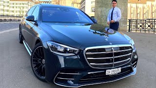 2021 Mercedes S Class Long  AMG S500 CITY Drive Review Interior Exterior [upl. by Anaujd]