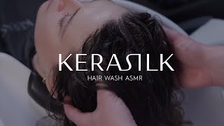 ASMR Relaxing Hair Wash Day Routine  KERASILK [upl. by Idalia]