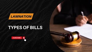 Bills  Types of Bills  Indian Constitution  LawNation [upl. by Olvan]