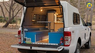 Ford Ranger Truck Bed Camper for two people  Inside Tour amp Description [upl. by Felder497]