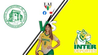 🎥TRANSMISIÓN LAI Voleibol Femenino 🏐 Temporada Regular 🐶 UPRM 🆚 INTER 🐯 [upl. by Bittner]