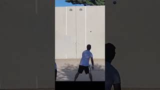 Damn he blast that wallball shot 👀 wallball nychandball onewall [upl. by Plate]