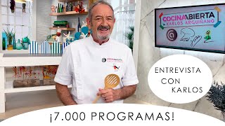 Entrevista con Karlos Arguiñano 👨🏻‍🍳​🍽️​ ¡Karlos acaba la temporada con su programa 7000 🎊​ [upl. by Tesler229]