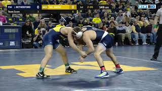 Big Ten Wrestling 149 LBs  Penn States Zain Retherford vs Rutgers Eleazar DeLuca [upl. by Humphrey]