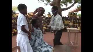 Childrens Drama Promotes Peer Education on Bednet Use in Ghana [upl. by Sunda]