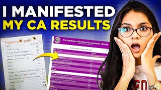 How I manifested my EXACT CA Results🤯  With Proof  Unbelievable 💯  Surbhigandhi99 [upl. by Hoffert]