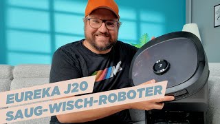 Der perfekte Wisch und Saugroboter Der Eureka J20 mit RollRenew Wischmop für unser Studio [upl. by Aicirtan]