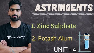 astringent  astringent inorganic chemistry  zinc sulphate  potash alum astringent [upl. by Langan]