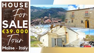 Traditional stone house with terrace and garden for sale in Molise  Central Italy for low money [upl. by Atinomar448]