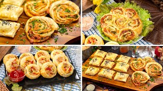 Several ideas for tasty perfect puff pastry recipes Delicious you have to try it [upl. by Ecnahs844]