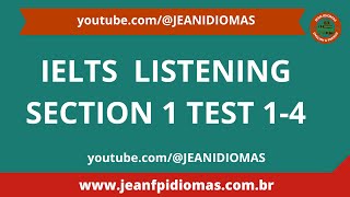 LISTENING IELTS SECTION 1 TEST 14  JEAN IDIOMAS [upl. by Eddi]