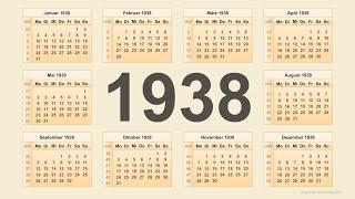 Kalender 1938 [upl. by Cinderella]