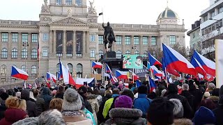 2HD10802892022 demonstrace Václavské náměstí [upl. by Nyrehtac]