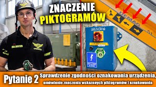 2 Sprawdzenie oznakowania i piktogramów urządzenia  SUWNICE egzamin praktyczny UDT [upl. by Ben280]