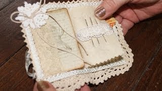 Vintage Needle Book  Needle Keep  Needle Case  How To [upl. by Oirevlis599]