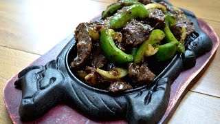 Black Peppercorn Sizzling Hotplate Steak  The Dumpling Sisters [upl. by Inttirb]