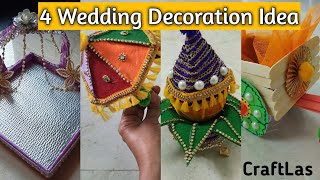 4 Genius Wedding Decoration DIY Ideas With Waste Materials  CraftLas [upl. by Franky]