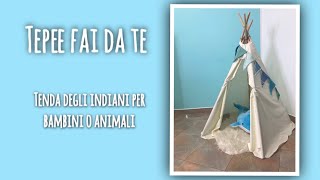 TEPEE Tenda degli indiani FAI DA TE per la cameretta dei bambini [upl. by Jacenta729]