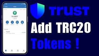 How to Add TRC20 Tokens to Trust Wallet  2024 [upl. by Him]