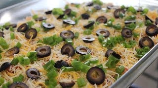 7 layer dip  Mexican dish by crazy4veggiecom [upl. by Dutchman98]