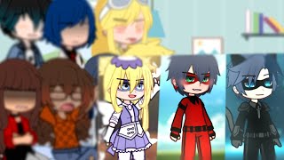 Miraculous Ladybug characters react to quotsibling anthem checkquot Future Adrienette kids GACHA REACTS [upl. by Ayerim]