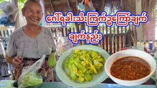 ဂေါ်ရခါးသီးကြော်ကို ငပိရည်နဲ့တွဲပြီး ဂလုမယ်🤤 quotဂေါ်ရခါးသီးကြက်ဥquotကြော်ချက် ချက်နည်း [upl. by Lotti]