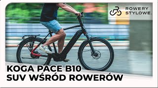 Rower elektryczny na pasku Koga Pace B10  SUV do zadań specjalnych Bosch CX Gates Carbon Drive [upl. by Eibo]