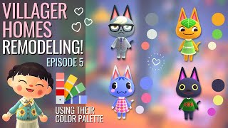 Colour matching VILLAGER HOMES EP5 All CATS Raymond Tangy Rosie Kiki  ACNH  Animal Crossing [upl. by Trueblood]