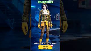 Which character should be bought for best gameplay please suggest pubgmobile [upl. by Ikuy]