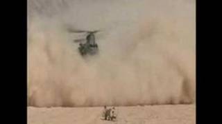 Dutch Chinook conducting a brownout landing in Afghanistan [upl. by Maker622]