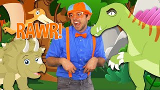 Blippi Dinosaur Song  Learn Dinosaurs  Educational Videos for Toddlers  Kids Songs [upl. by Aisatna]