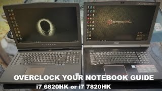 HOW TO OVERCLOCK YOUR NOTEBOOK CPU  I7 6820HK  I7 7820HK [upl. by Akived]